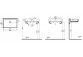 Washbasin Vitra Valarte 80x53 cm Retro, with hole na baterie - white