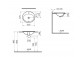 Countertop washbasin Vitra ARCHIPLAN 60x38 cm, without overflow - white