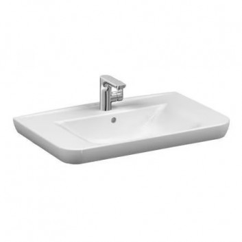 Recessed washbasin Vitra S20 53x46 cm, without overflow, with hole na baterie - white