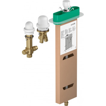 Mixer 3-hole Axor Citterio C single lever on the rim of the tub, sBox - brushed nickel