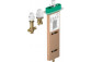Mixer 3-hole Axor Citterio C single lever on the rim of the tub, sBox - brushed nickel