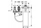 Mixer 3-hole Axor Citterio C single lever on the rim of the tub, sBox - brushed nickel