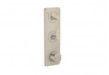 Shower mixer Axor Citterio C with mixer do 2 odbiorników, concealed, szlif square - brushed nickel