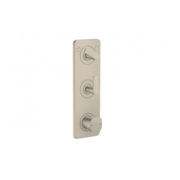 Shower mixer Axor Citterio C with mixer do 2 odbiorników, concealed, szlif square - brushed nickel