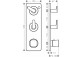 Shower mixer Axor Citterio C with mixer do 2 odbiorników, concealed, szlif square - brushed nickel