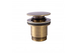 Drain umywalkowy Tres, click-clack, 63mm, 24-K gold matowe