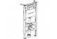 Concelaed frame Geberit Duofix Basic do WC wiszącego, UP100 ze wspornikami