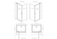 Shower cabin Radaway Modo X I 120, przejrzysta, 1180x2000mm