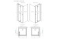 Shower cabin Radaway Modo X I 120, przejrzysta, 1180x2000mm