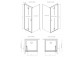 Side panel S1 70 Radaway Nes KDJ II, przejrzysta, 700x2000mm, profil chrome