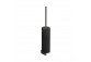 Toilet brush Gessi Ingranaggio, wall mounted, z czarną ceramiką - Black Metal Brushed PVD