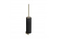 Toilet brush Gessi Ingranaggio, wall mounted, z czarną ceramiką - Black Metal Brushed PVD