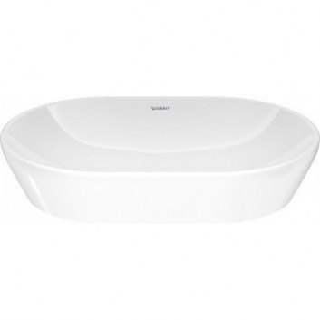 Countertop washbasin Duravit D-Neo, 60x40cm, without overflow, without tap hole - white półmatowa