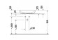 Countertop washbasin Duravit D-Neo, 60x40cm, without overflow, without tap hole - white półmatowa