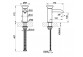 Washbasin faucet Gessi Origini, standing, height 172mm, korek automatyczny, chrome