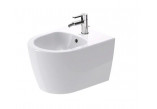Bowl WC Duravit ME by Starck 37x48 cm hanging, bez kołnierza - white shine