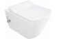 Bowl WC Deante Blur 52,5 x 37,2 cm, z funkcją bidetu, with mixer mieszaczową nero - white