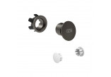 Shower head Gessi Origini regulowana, with coating antywapienną - Black Metal Brushed PVD
