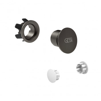 Shower head Gessi Origini regulowana, with coating antywapienną - Black Metal Brushed PVD