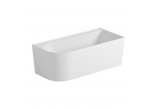  Corner bathtub Cersanit Sicilia, 170x100x45cm, acrylic, right, white