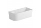  Corner bathtub Cersanit Sicilia, 170x100x45cm, acrylic, right, white
