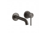 Washbasin faucet Gessi Flessa, concealed, 2-hole, short spout, brushed steel