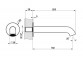 Spout bath Gessi Origini, wall mounted, 192mm, chrome
