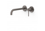 Component wall mounted do podtynkowego korpusu baterii umywalkowe TRES STUDY, spout 237mm, white matt