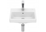 Countertop washbasin Roca Gap Round, 55x39cm, z overflow, white
