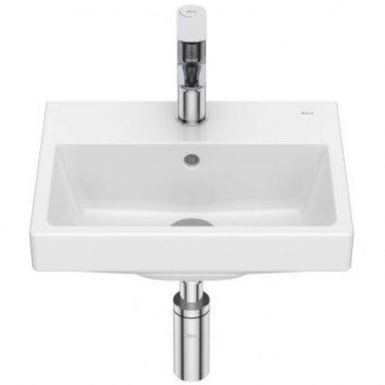 Countertop washbasin Roca Gap Round, 55x39cm, z overflow, white