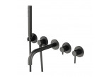 Bath tap Omnires Y 5-hole, concealed, z short wylewką - miedź szczotkowana