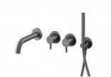 Bath tap Kohlman Axel Brushed Copper concealed + dowolna handshower SP - szczotkowana miedź