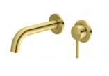 Washbasin faucet Kohlman Axel Gold, wall mounted - złota błyszcząca