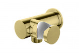 Przyłącze wody Kohlman, with handle shower, gold shine