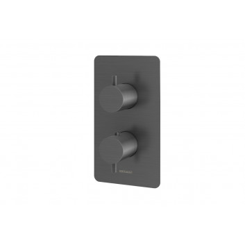 Thermostatic mixer bath-shower Kohlman Axel, concealed, 2 wyjścia wody, chrome
