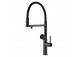 Toilet brush Gessi Ingranaggio, wall mounted, z czarną ceramiką - Black Metal Brushed PVD
