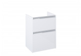 Cabinet bathroom Roca Gap Pro 60 cm with 2 drawers (do kompletacji z umywalką Gap lub blatem) - white shine