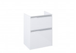 Cabinet bathroom Roca Ella 78,5 x 44,6 cm, with 2 drawers - white shine