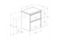 Cabinet bathroom Roca Ella 78,5 x 44,6 cm, with 2 drawers - white shine