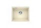 Zlewozmywak ceramic Blanco Etagon 500-U 54x45,6 cm jednokomorowy, Ceramics PuraPlus with waste InFino plus szyny - white shine 525149 