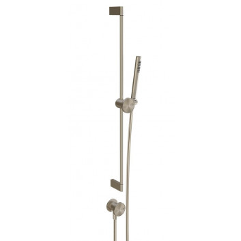 Shower rail Gessi Anello, z handshower 1-funkcyjną, wężem i przyłączem kątowym, chrome