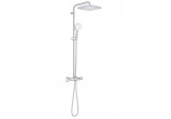 Shower system Grohe Tempesta System 250 Cube with thermostat for wall mounting, with head shower kwadratową 25 cm - chrome