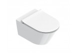 Wall-hung wc Catalano Zero NF 46, bez kołnierza, 46x35cm, with seat i mocowaniami, white