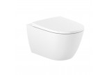 Bowl WC wall-hung, Roca Ona In-Wash® Rimlessm ukryte przyłącze, wymaga podłączenia do prądu, white