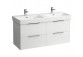 Washbasin wall mounted Laufen Pro S 55 x 38 cm, white, battery hole pośrodku, polished bottom