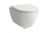 Bowl WC Laufen Pro hanging, 36,5 x 53 cm, Rimless, with coating Clean Coat - white