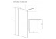 Shower cabin Radaway Modo X II 110, przejrzysta, 1085-1095x2000mm
