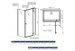 Door wnękowe Radaway Essenza 8 DWJ, right 110 cm, height 200 cm, glass transparent 8 mm, profil chrome