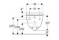 Bowl Geberit Icon washdown model, hanging rimfree, bezrantowa