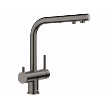 Kitchen faucet Blanco LINUS - S dzwignia on the left, chrome